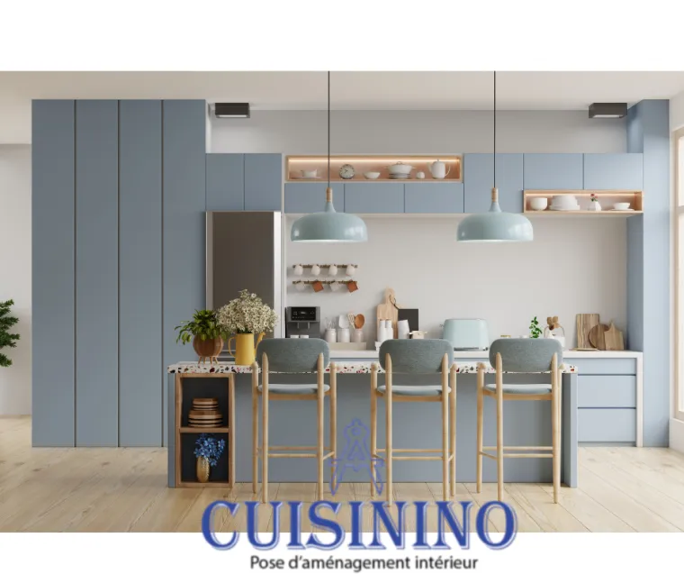 Pose de cuisine et aménagement intérieur sur mesure à Chelles, Chelles, Cuisinino